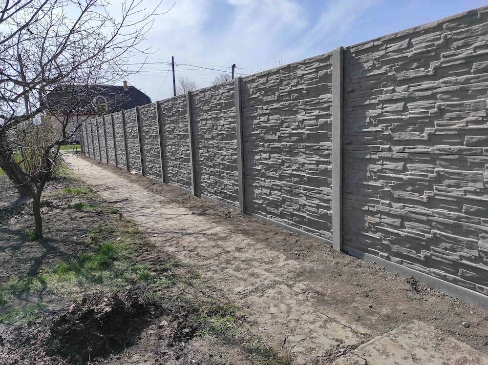 Betonkerítés építése