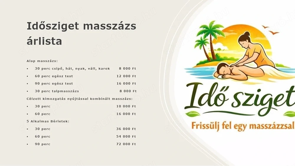 Masszázs szolgáltatás