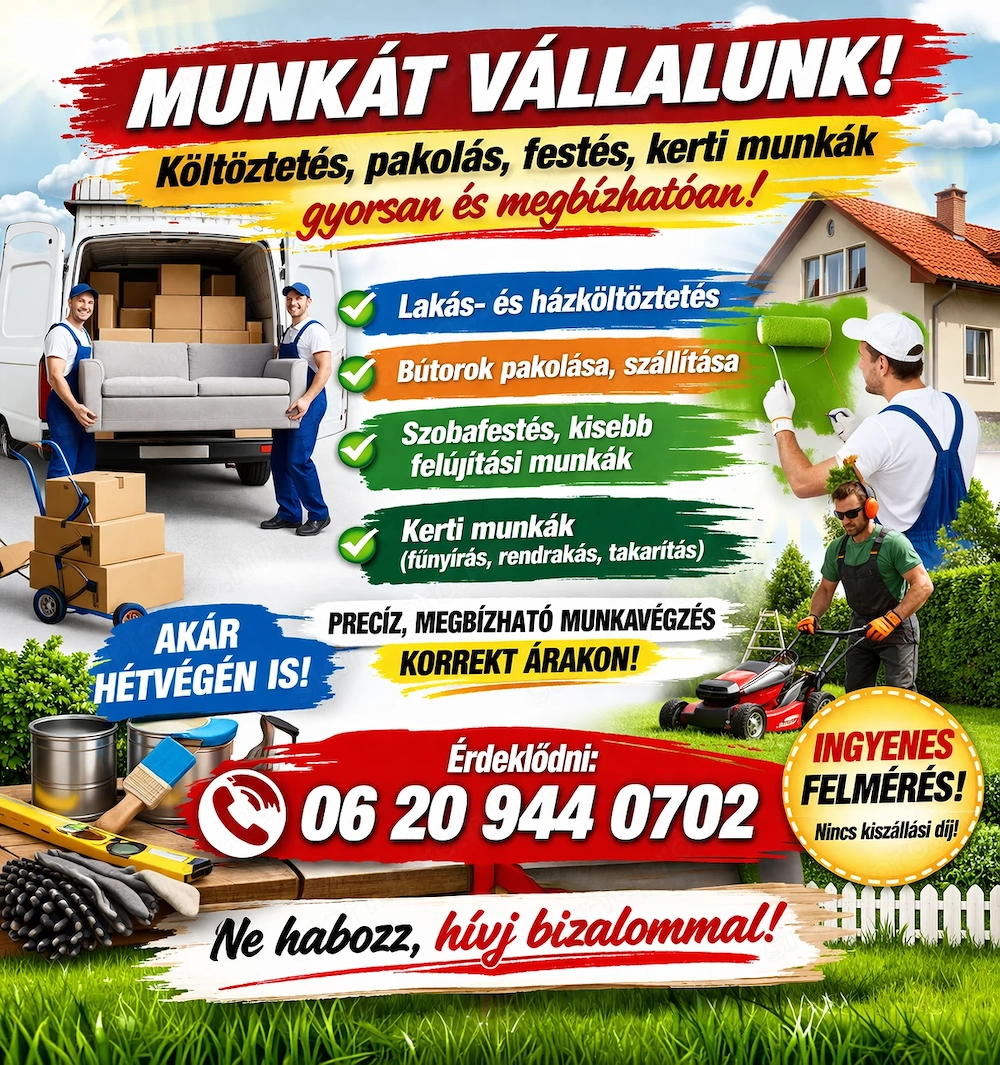 Ezer mester munkát vállal 