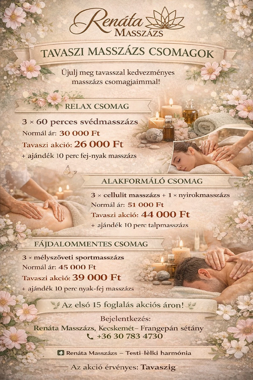 Tavaszi Kedvezményes feltöltődés tőlem nektek!