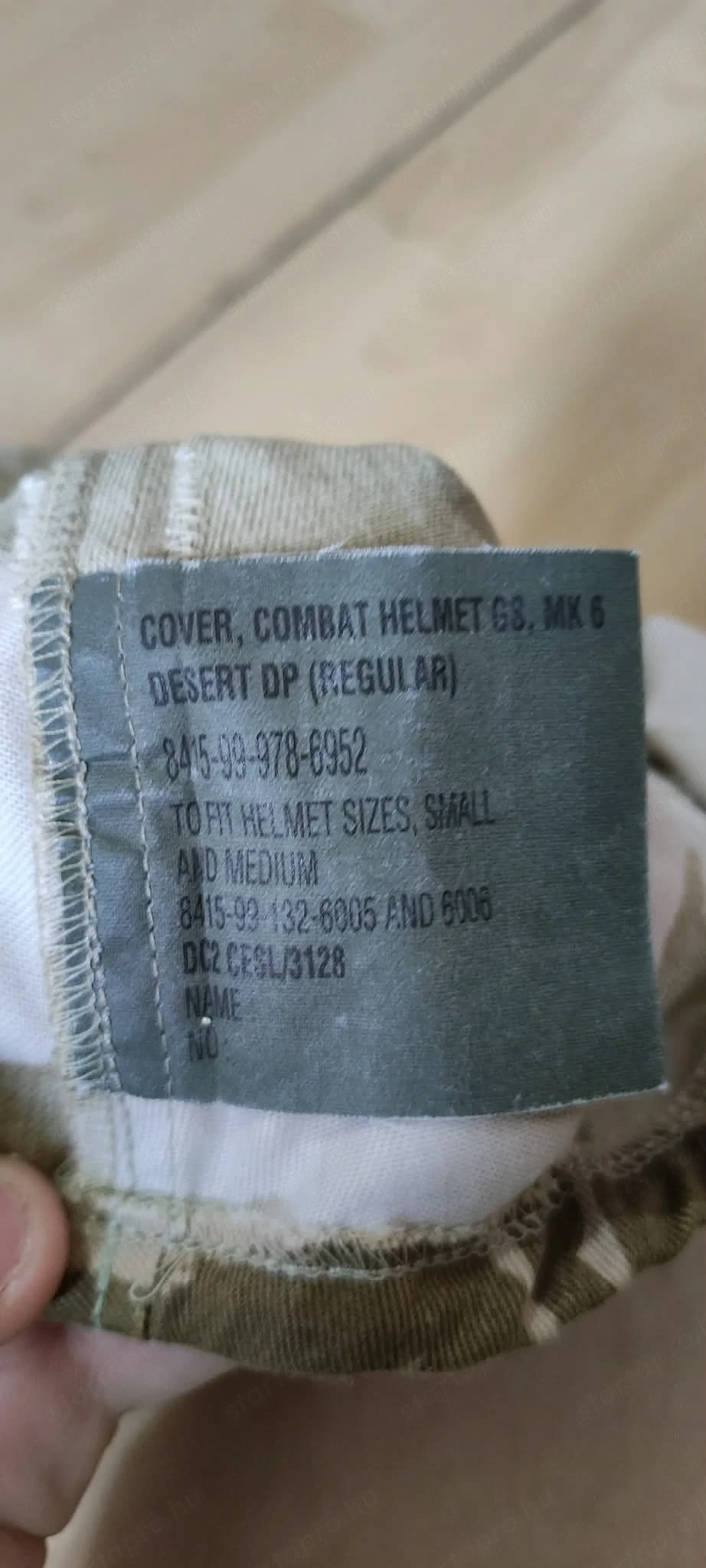 Eredet , háborús Desert DPM MK6 sisakhuzat eladó!