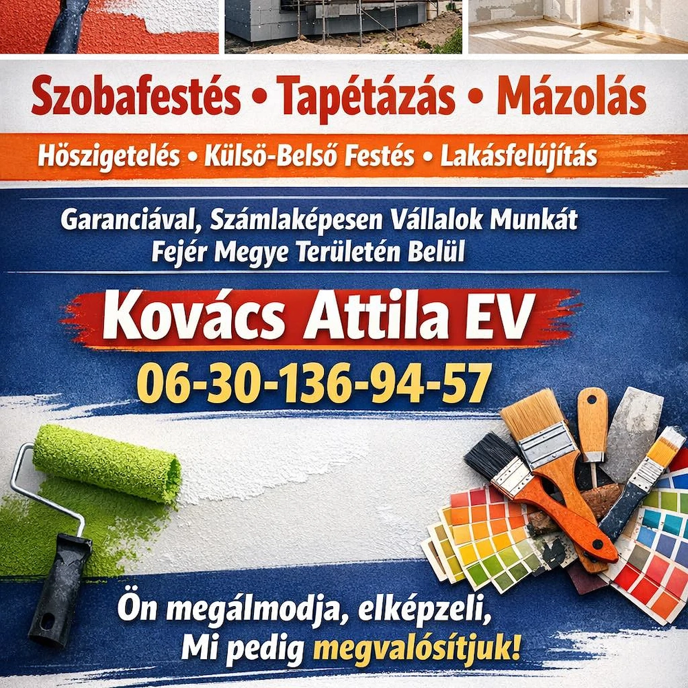 Építőipari Munkát vállalok precíz munkavégzés ingyenes állapot felmérés 