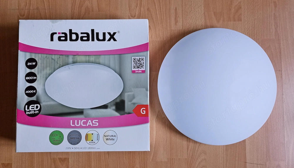 Rábalux Lucas 3436, 38cm led mennyezeti   fali lámpa, új állapot