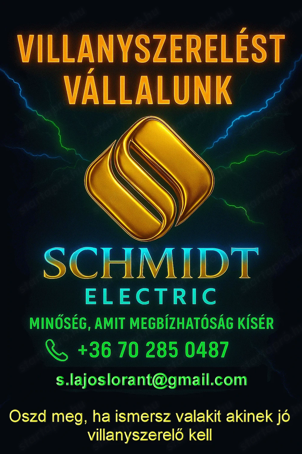 Villanyszerelést vállalunk hódmezővásárhely és környékén 06702850487  