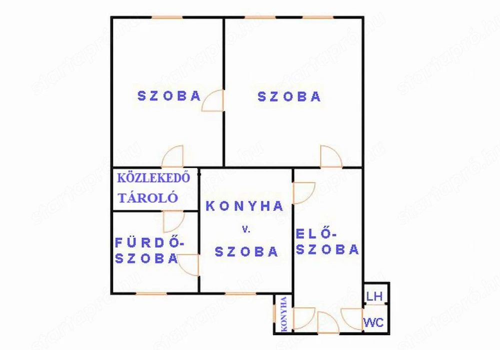 Irodának kiadó 90 nm-es ingatlan a Teréz körúton   NEM lakáscélra