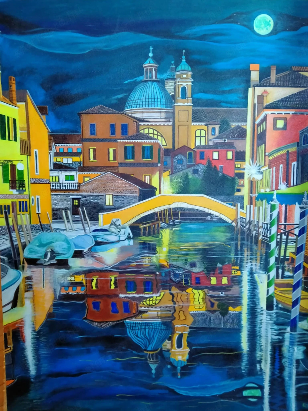 Velence estefele(60*80 cm. akril)