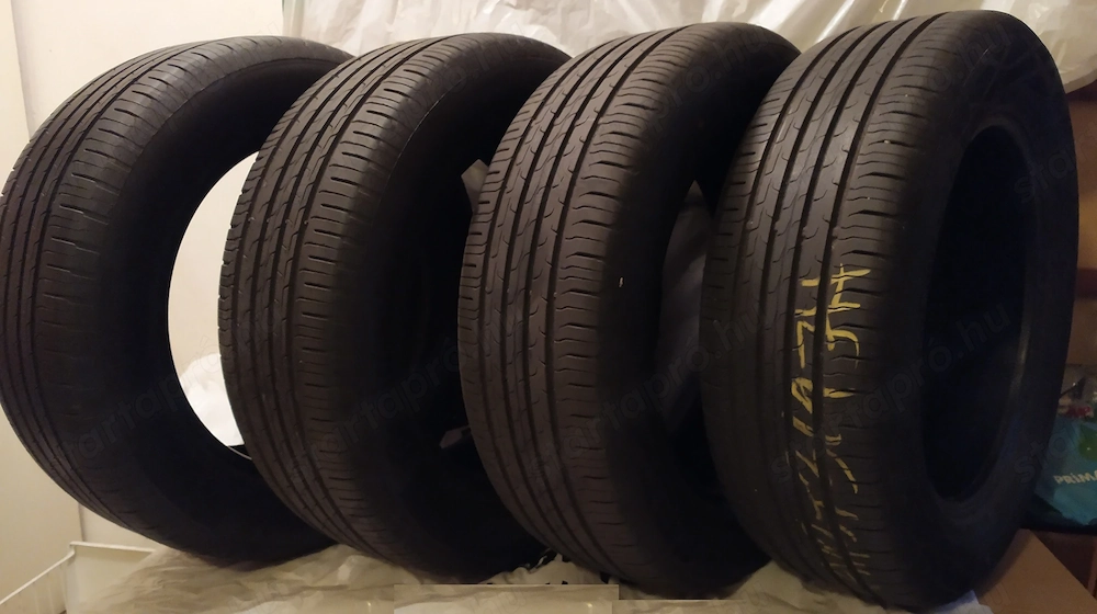 Bejáratott 1500 km futott 4 db Continental Ecocontact 6 nyárigumi 215 60 R17 96H 