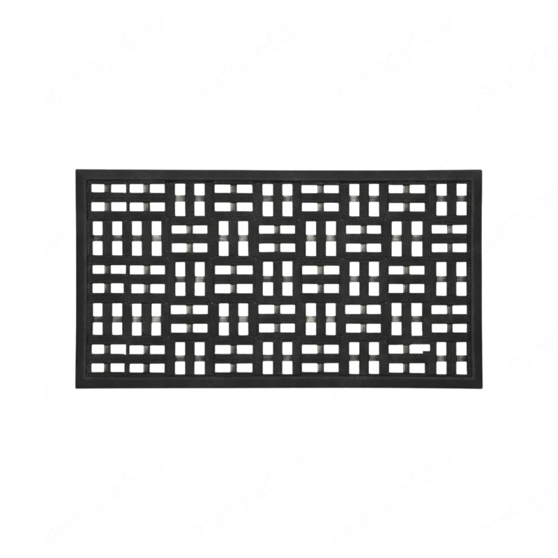 Perforált gumi lábtörlő fekete 60x40 cm