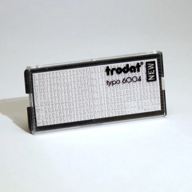 Trodat Typo betűkészlet 6004 bontatlan 4 mm TRODAT 