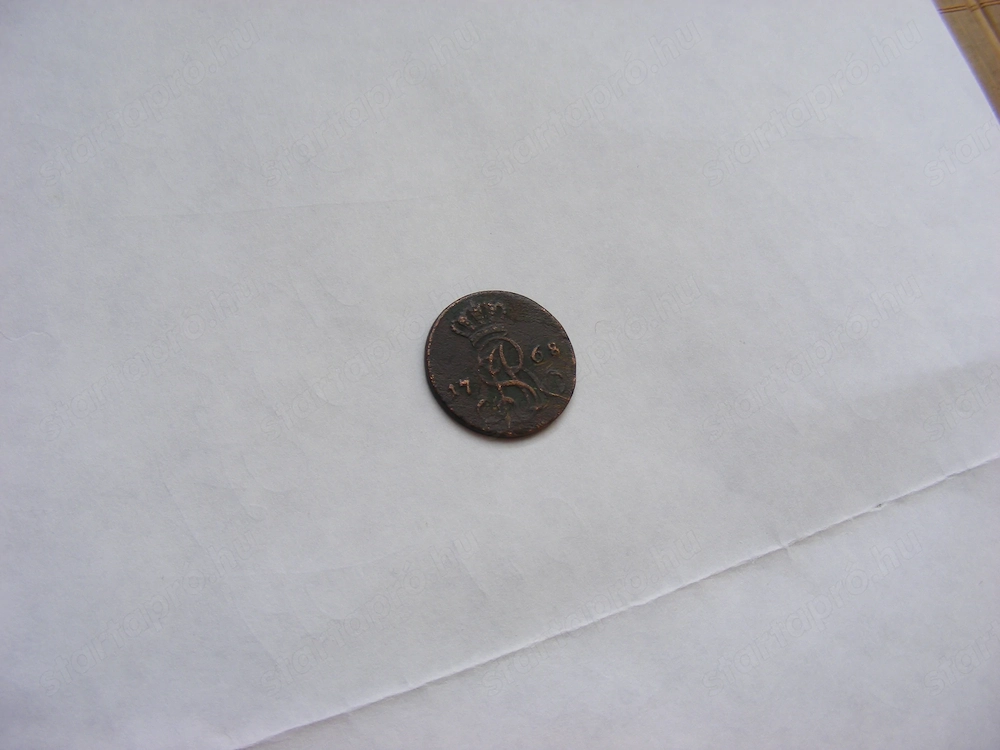 Régi pénz,érme  1868 Bronz Orosz  cári  Böcek