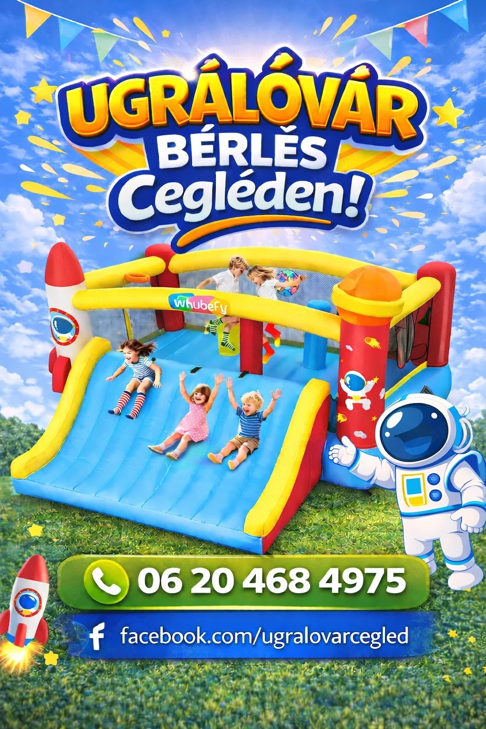 Ugrálóvár Cegléd - ugrálóvár, légvár bérlés cegléden