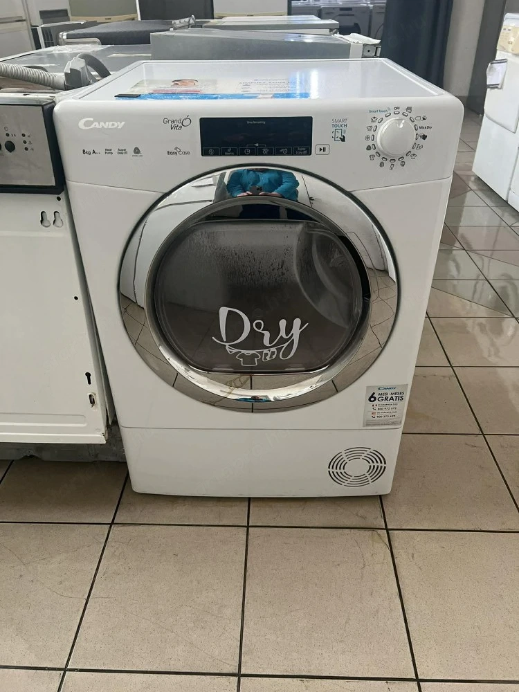 Használt Candy GVS H8A2TCE-S Hőszivattyús szárítógép [H17682] 1-3 hónap garanciával