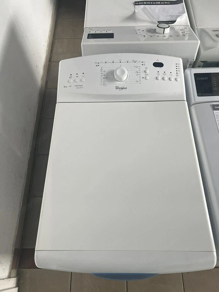 Felújított Whirlpool AWE 50610 Felültöltős Mosógép [HFV874] 3-6 hónap garanciával