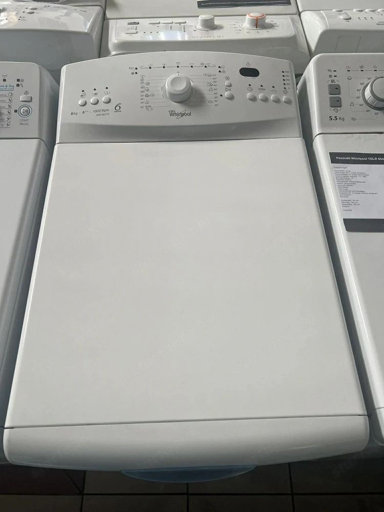 Felújított Whirlpool AWE 66710 felültöltős mosógép [HFV875] 3-6 hónap garanciával