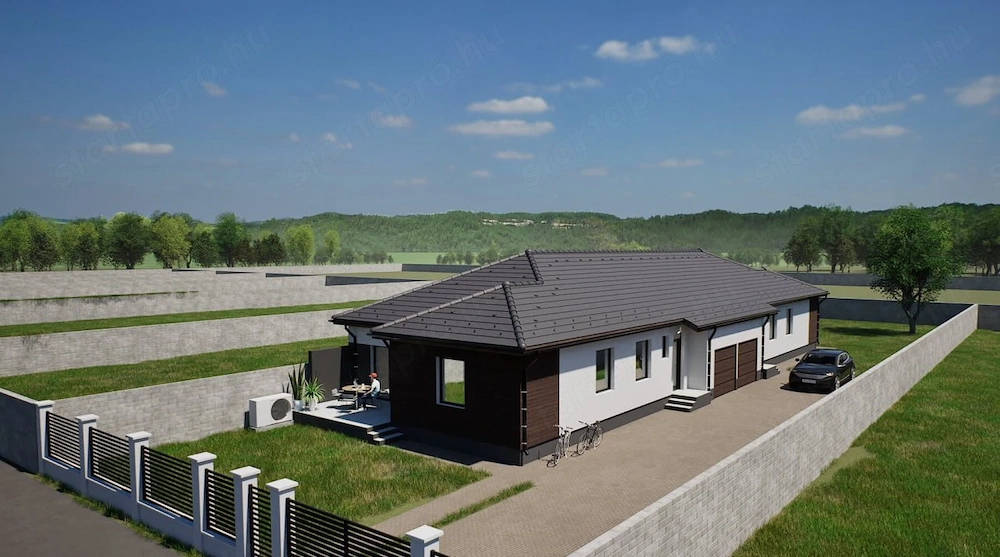 Kiemelkedően jó helyen új építésű iker családi ház eladó. 