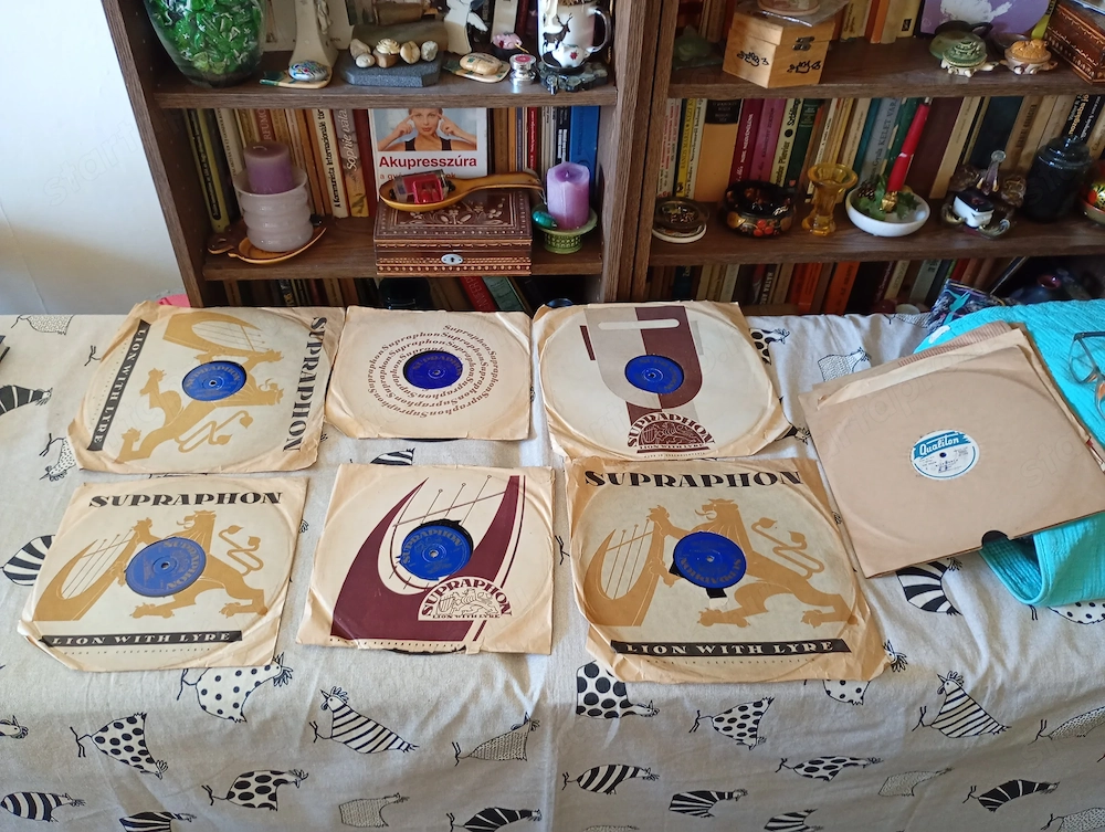 Bakelit gramofon lemez 78 35db 50000ft óbuda vegyesen  