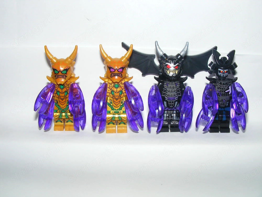 Lego Ninjago figurák Spinjitzu mesterei Feltámadt Garmadon Oni Lloyd 4db ÚJ
