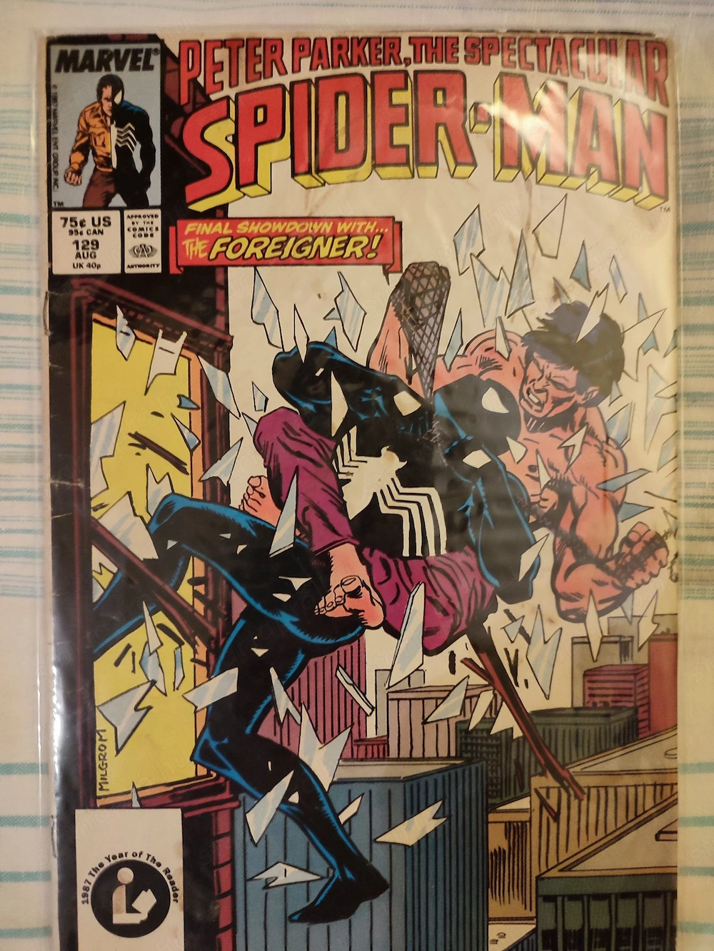 The Spectacular Spider-Man # 129 vs The Foreigner 1987