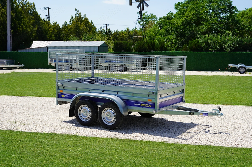 Akciós SEBAL - VV250 új utánfutó - rácsos magasítóval - bruttó 758.000 Ft