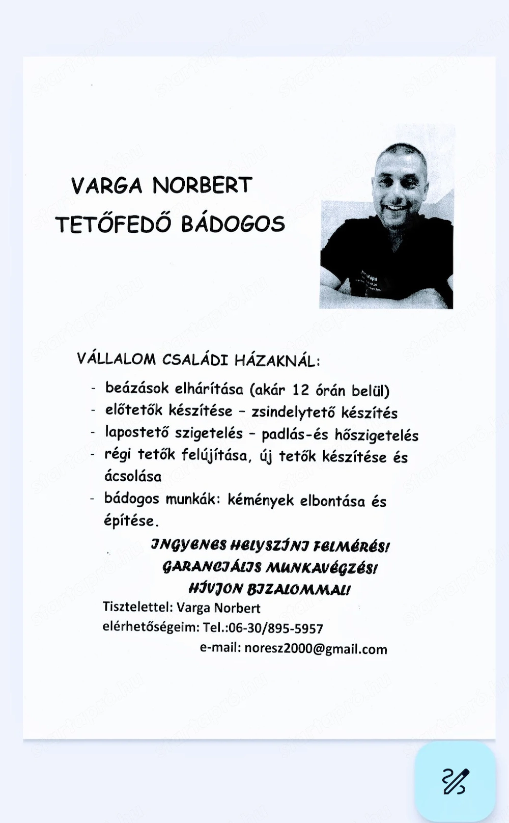 Tetőfedő Bádogos 