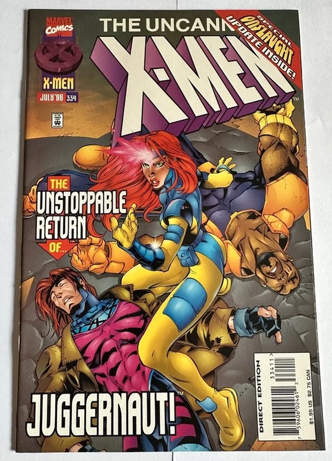 The Uncanny X-Men #334 July 1996 the unstoppable return of the Juggernaut