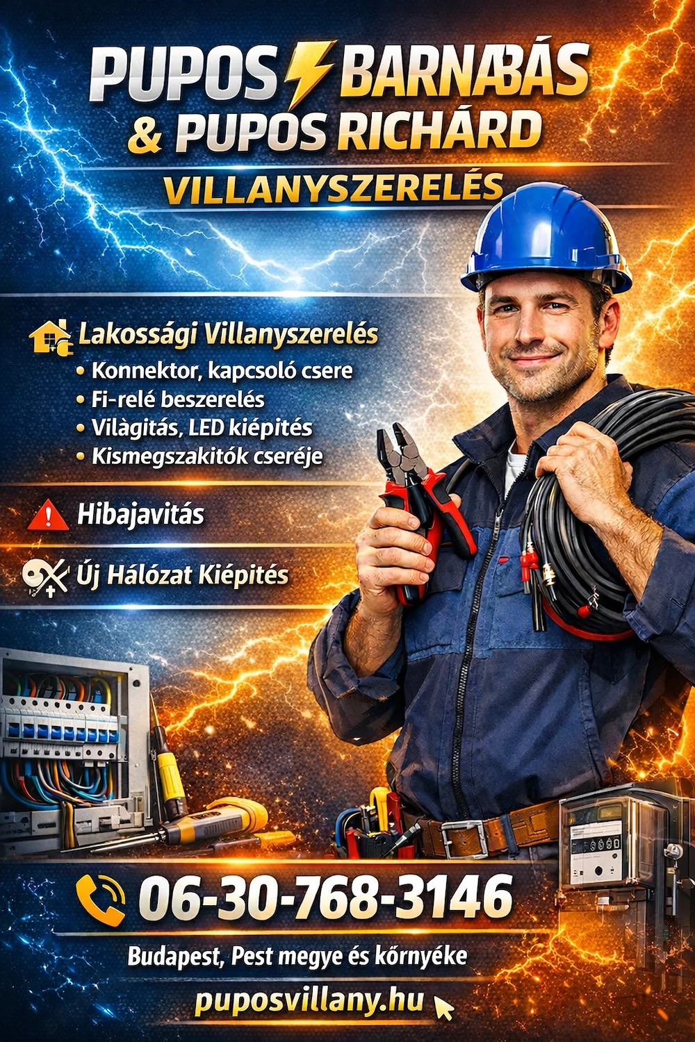 Villanyszerelés olcsón, de biztosan!