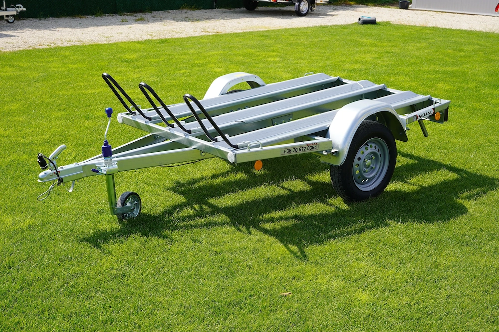 Új SEBAL - MU2 (2+1 sínes) motorszállító utánfutó akciósan bruttó 429.000 Ft