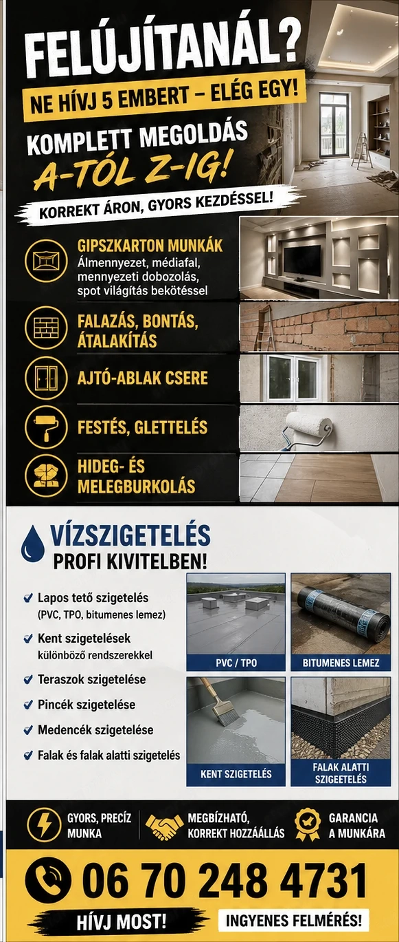 Lakás felújítás 