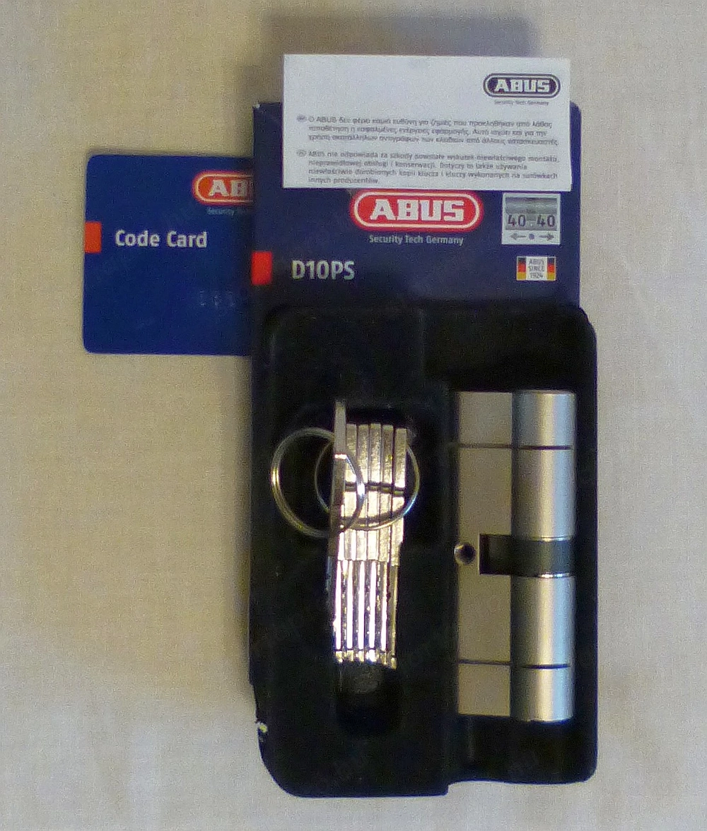 Új Abus D10PS 40 40 biztonsági zárbetét 7 db kulccsal