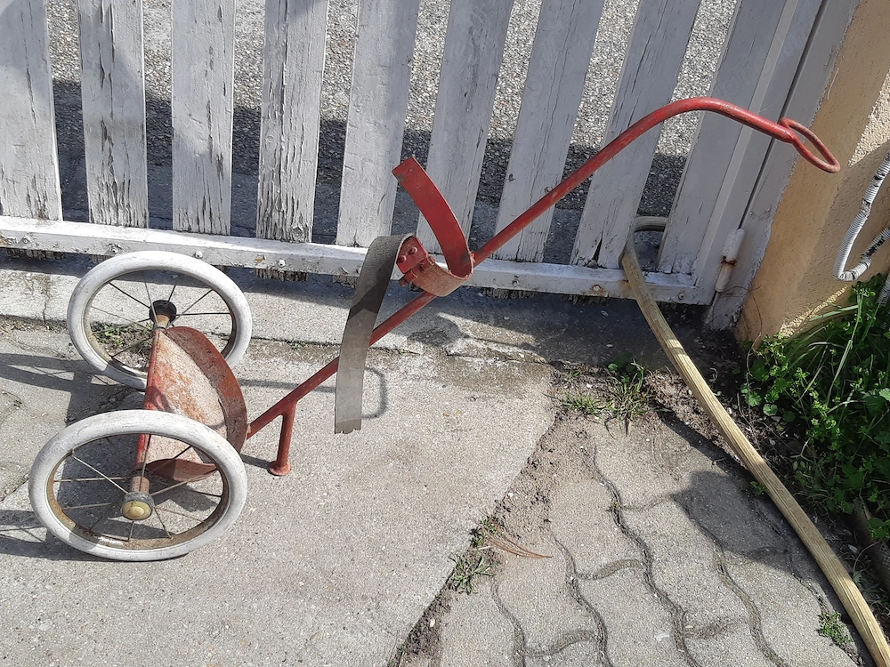 Gázpalack húzó szállító kocsi