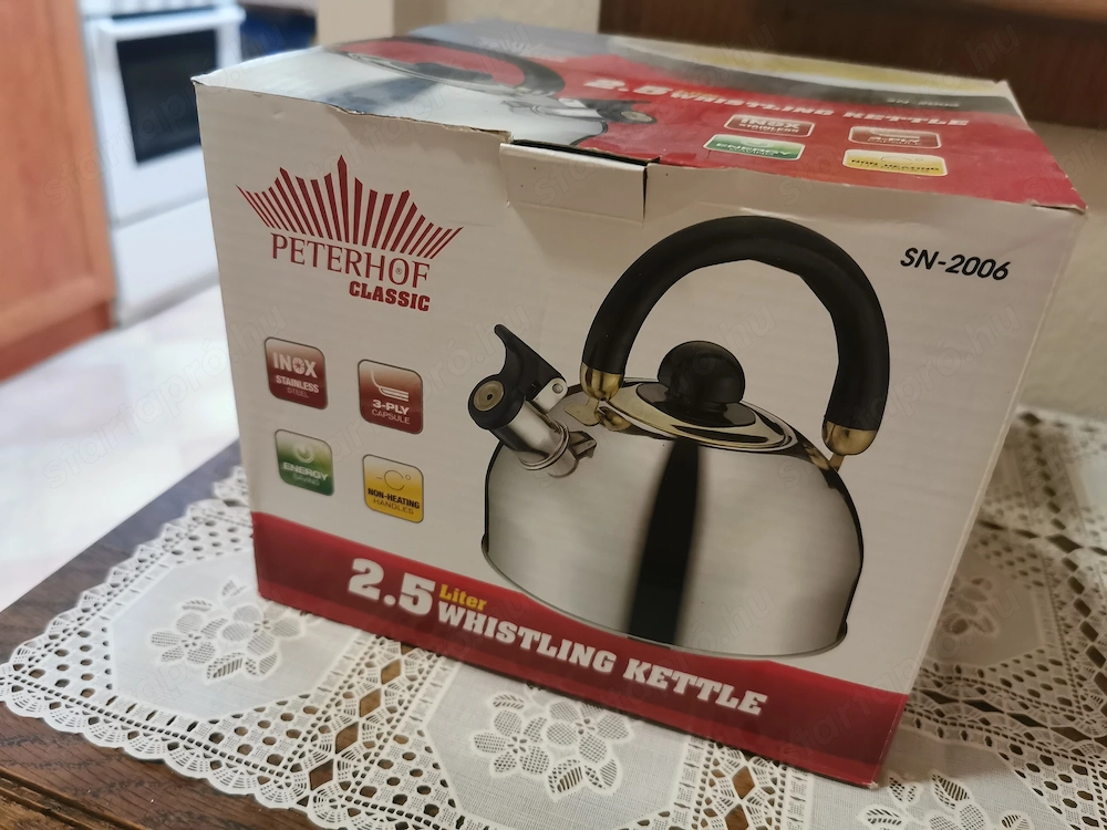 Peterhof classic fütyülős vízforraló, teafőző