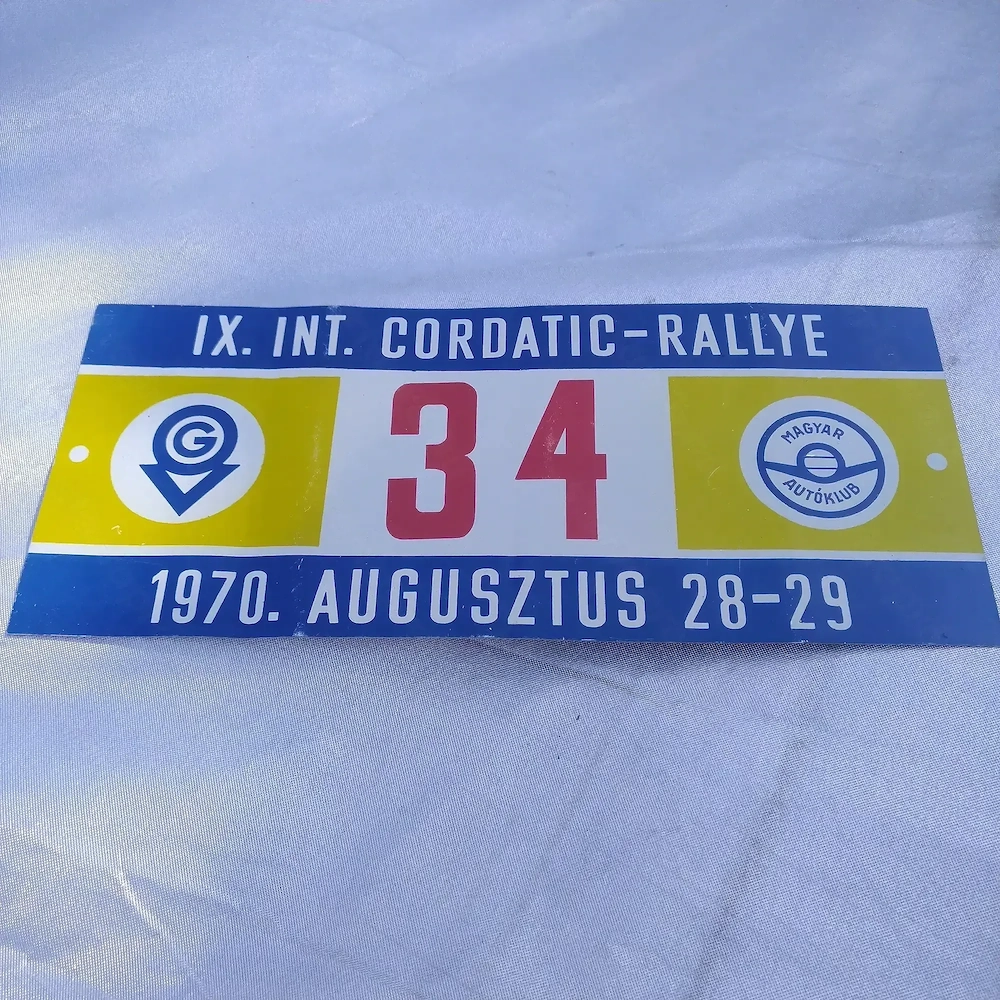 Magyar Autóklub retro felirat tábla 