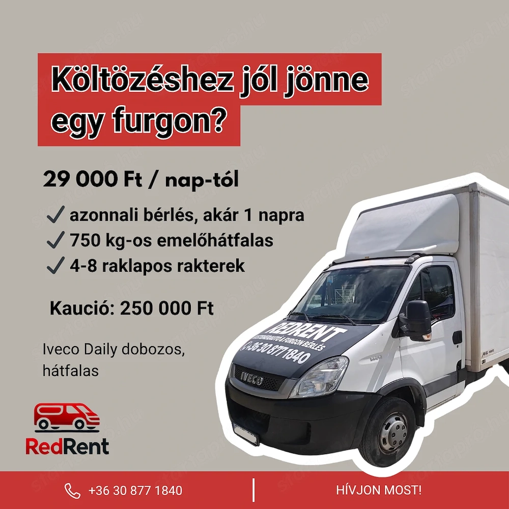 Hátfalas Teherautóbérlés  Kőbánya Zugló