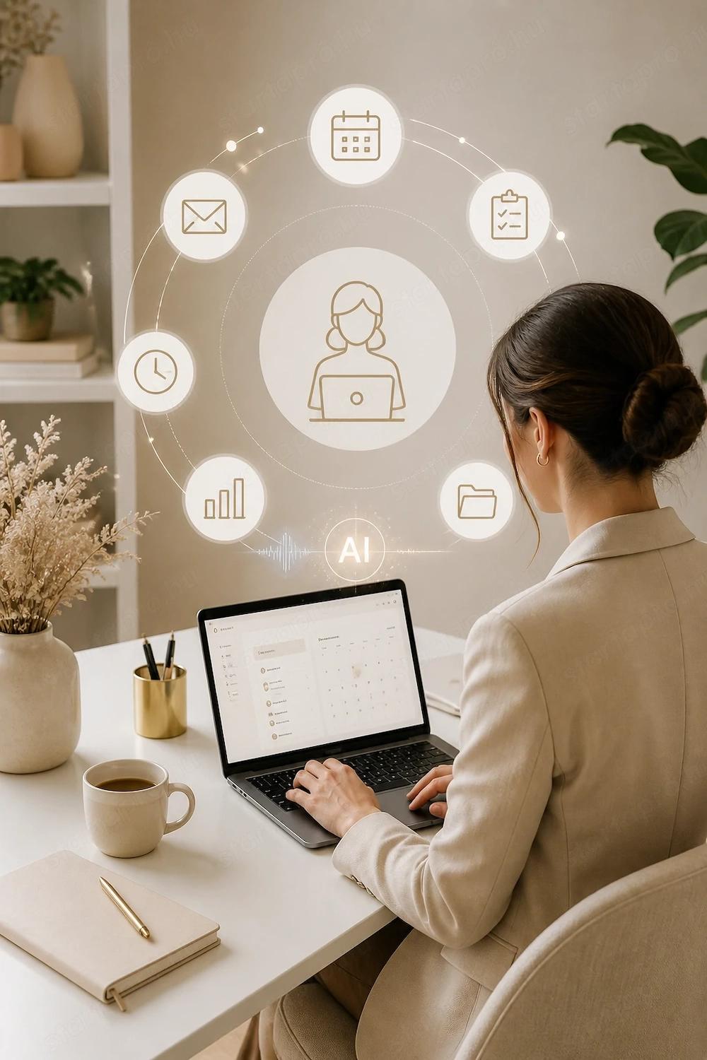 Virtuális asszisztens   admin, e-mail, időpont szervezés