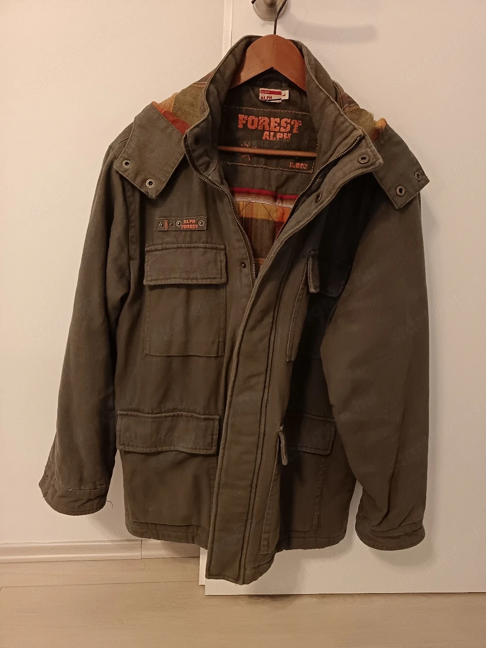 Forest Alph military stílusú férfi kabát, L méret