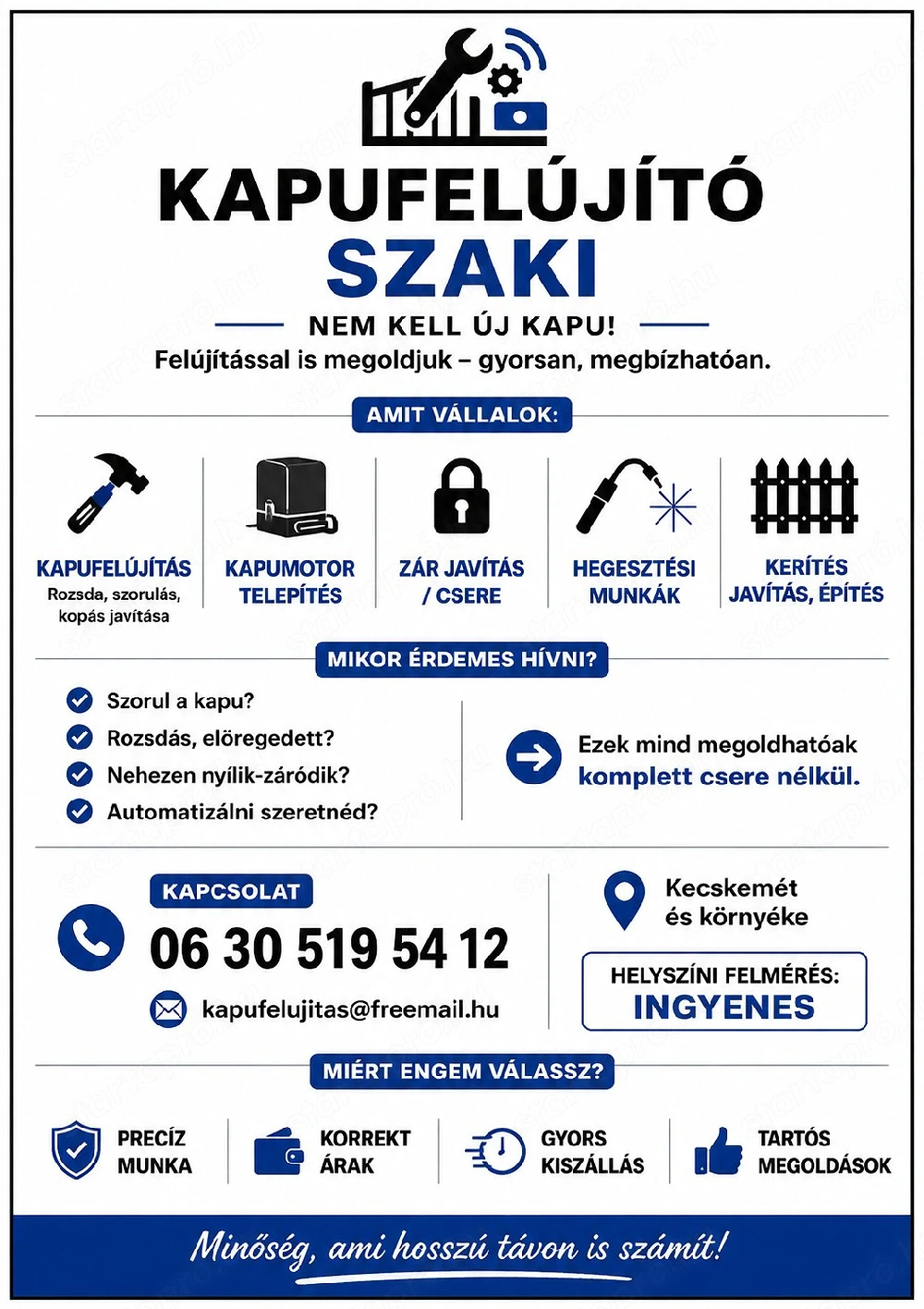 Kapufelújítás 