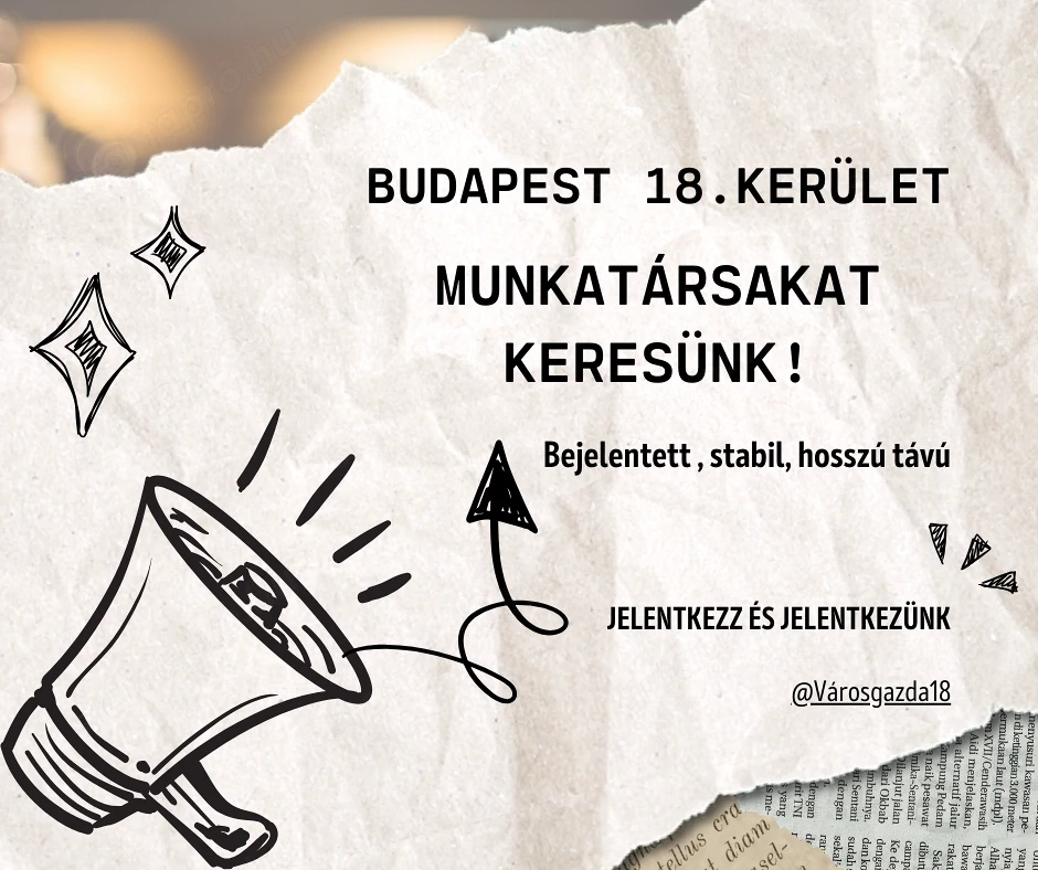 Csoportvezető-helyettes kollégát keresünk Budapest 18. kerületébe!