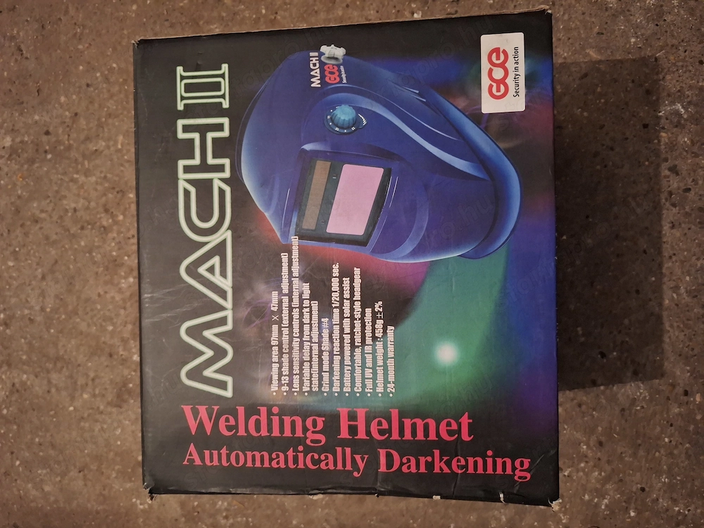 Új cge mach II w-21vw hegesztőpajzs eladó