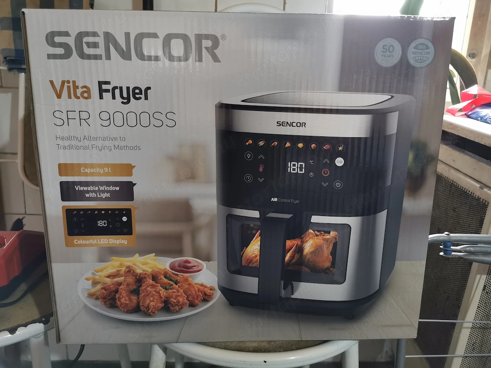 Sencor air fryer forrólevegős sütő 