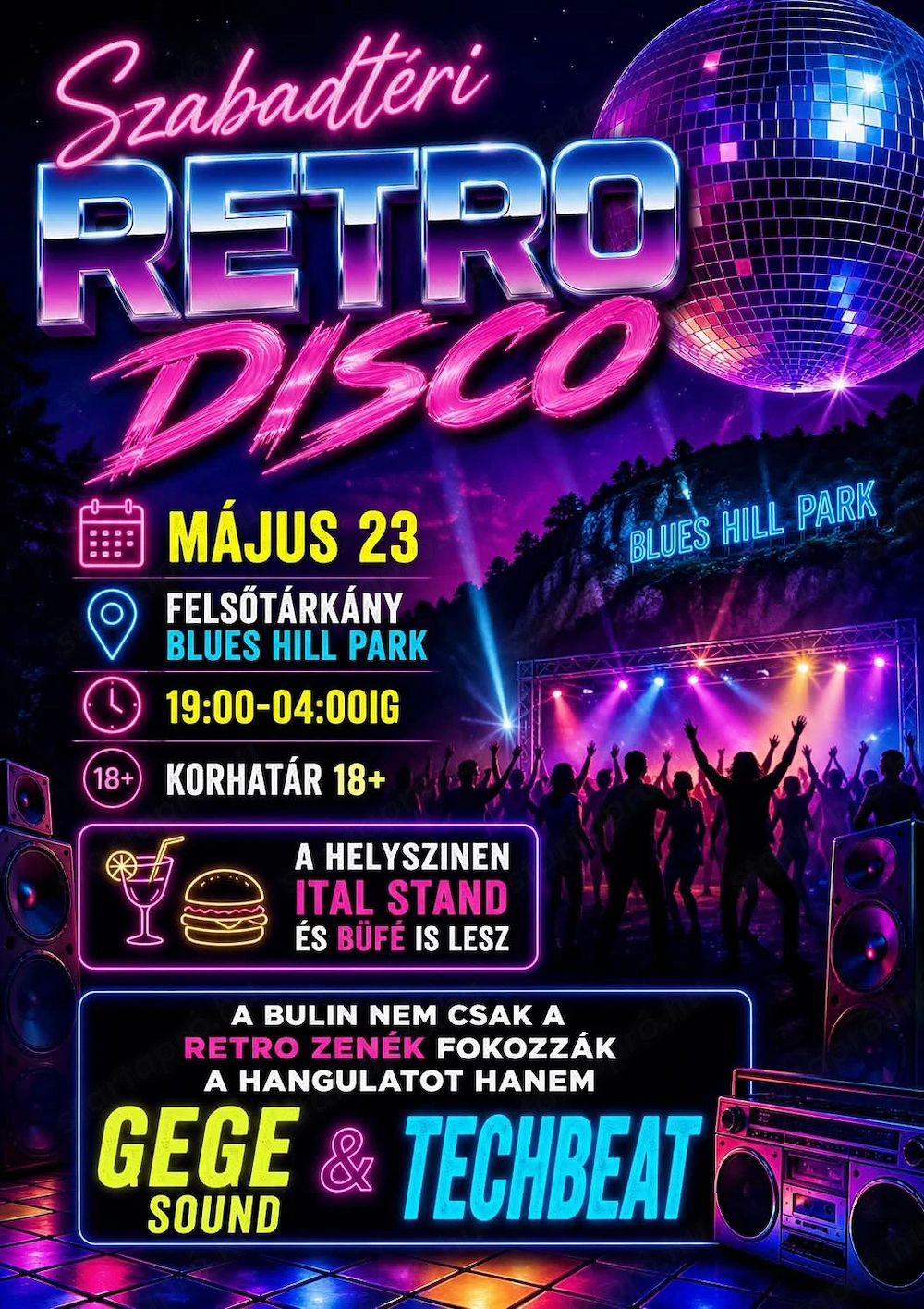 Szabadtéri Retro Disco 
