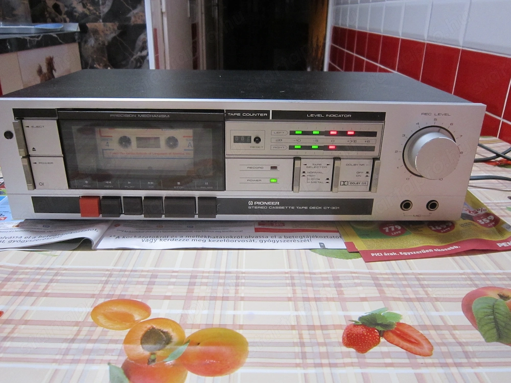 Pioneer CT-301 kazettás magnódeck jól működő Hódmezővásárhely  Easyboxba 1480