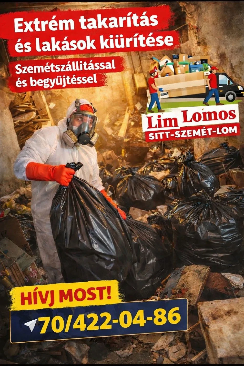 Lakás kiürítés , Lomtalanítás 