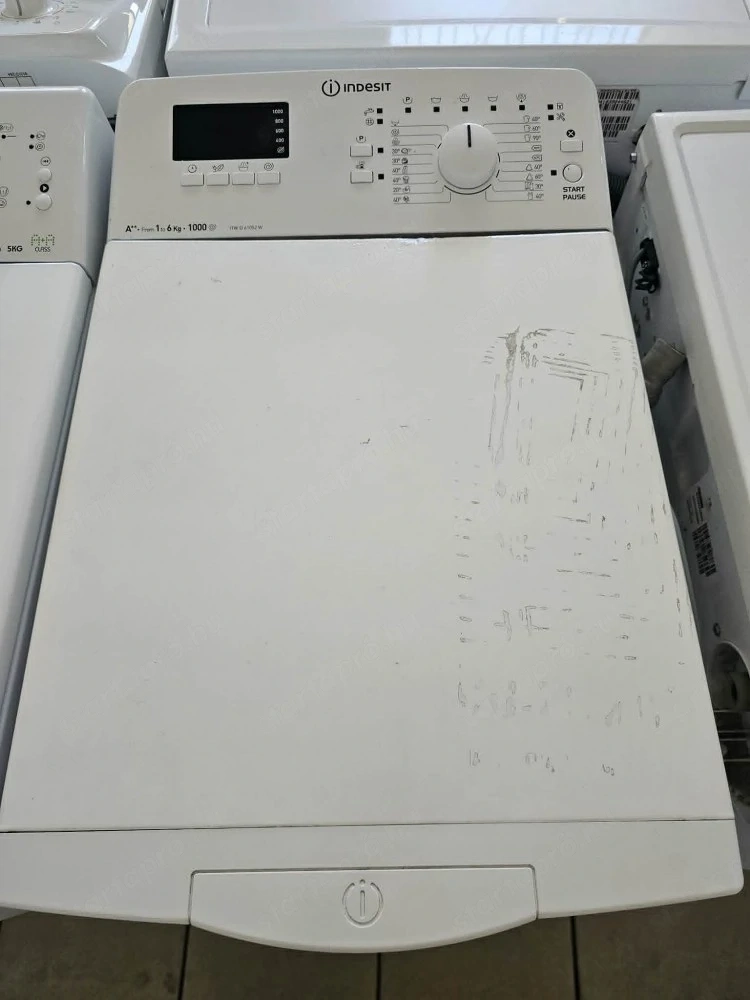 Használt Indesit ITWD 61052W Felültöltős Mosógép [H17793] 1-3 hónap garanciával