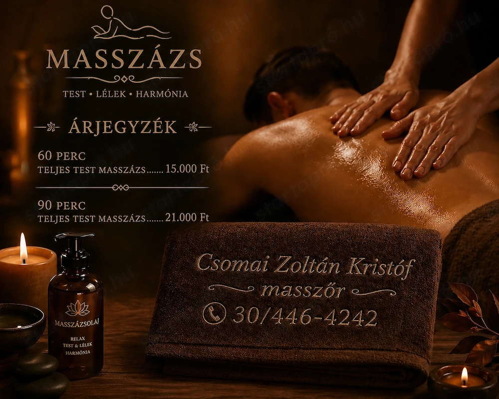 Masszázs veszprém melletti kisvárosban 