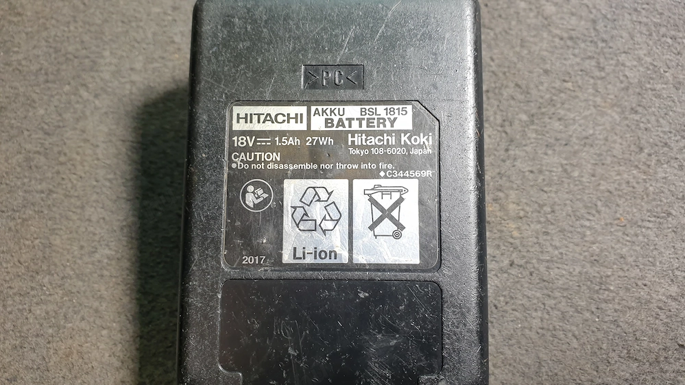 Hitachi BSL1815 18V szerszámgép akku eladó