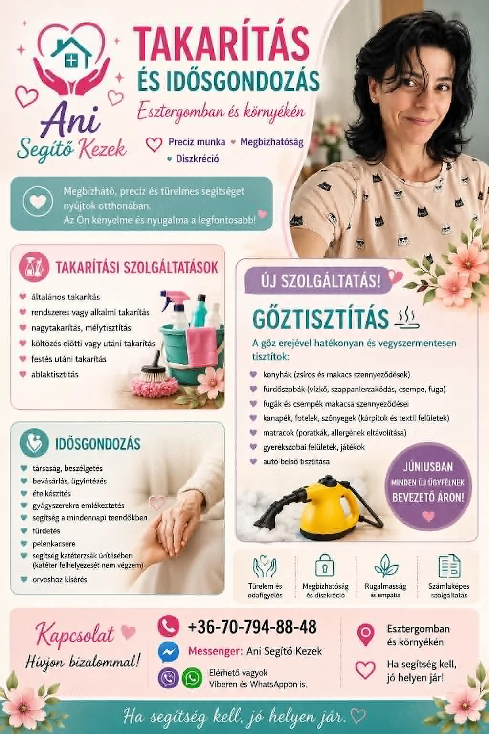Idős gondozás és takarítás Esztergomban és környékén