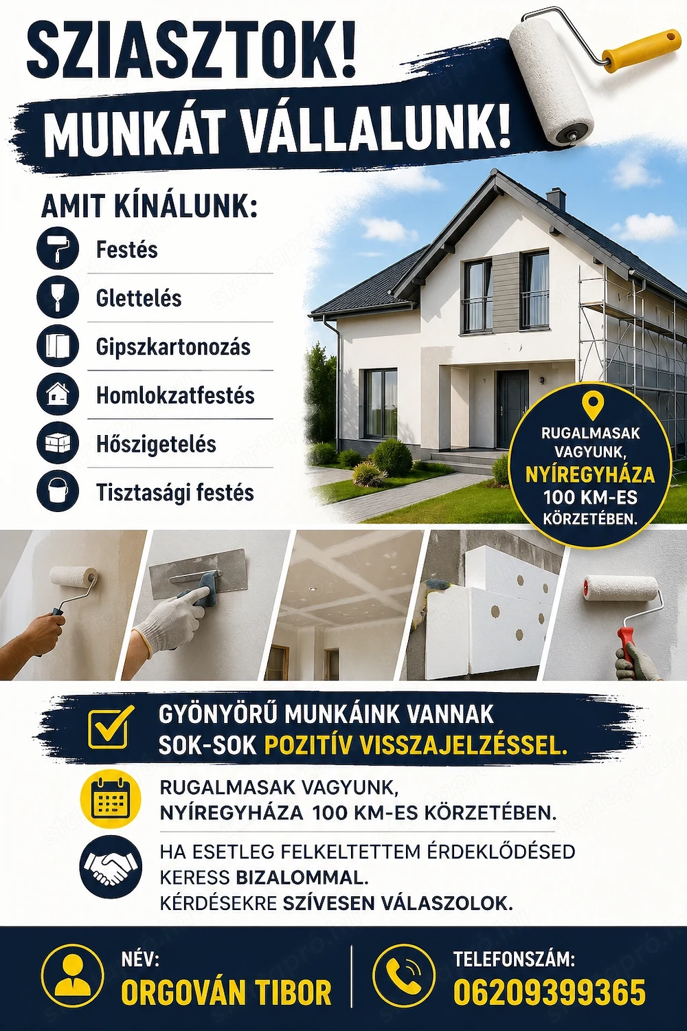 Festés mázolás munka