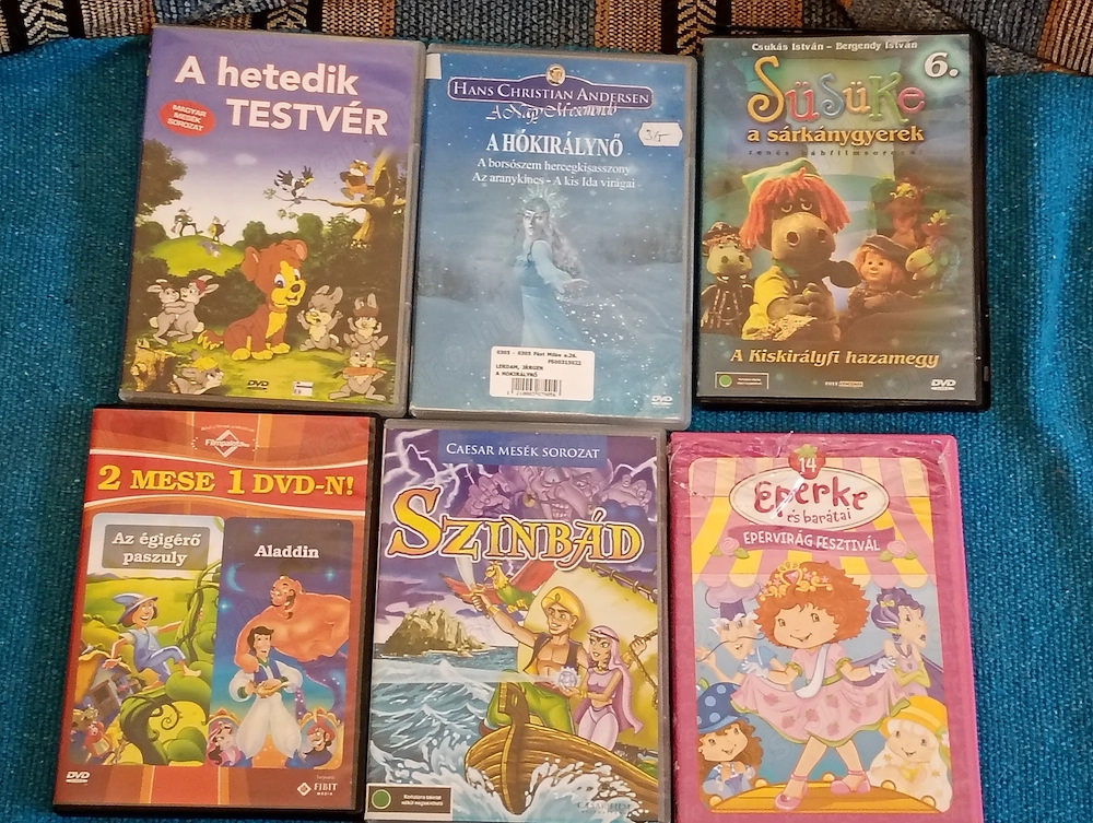 gyerekmesék dvd-n 12000ft óbuda személyesen óbudán lakcimemen vagy előre fizetés után mpl csomagauto