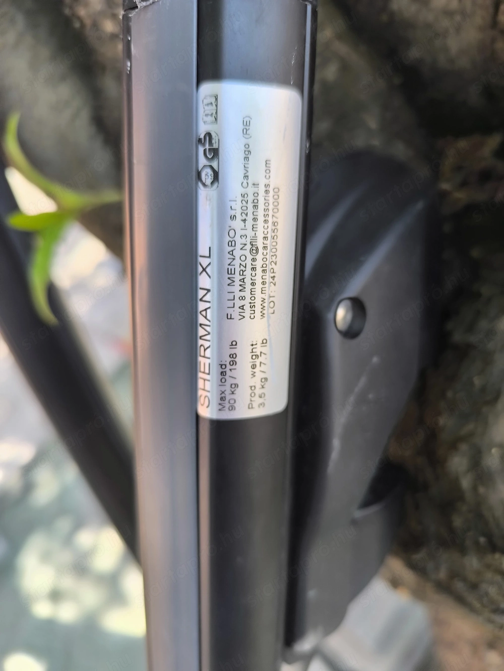 Egyszer használt Menabo Sherman silver XL tetőcsomagtartó 130cm