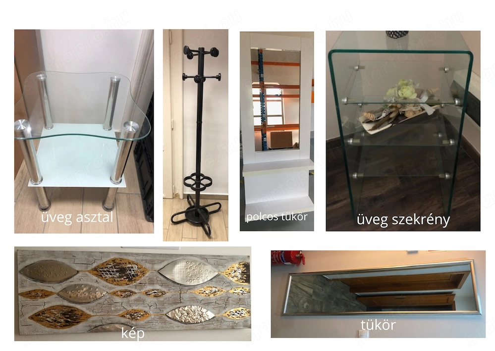 Eladó tükör és üveg asztal